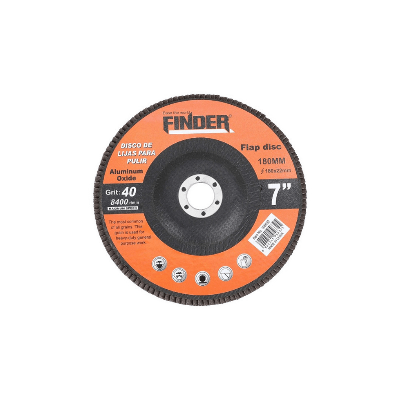 Δίσκος κοπής - 7'' - Grit40 - Finder - 195632 Δίσκος κοπής - 7'' - Grit40 - Finder - 195632
